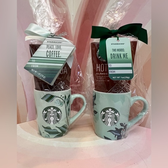 Starbucks Other - Starbucks Ceramic Mug 10 Fl Oz, 1 Oz Classic Hot Cocoa Set of Two (2)